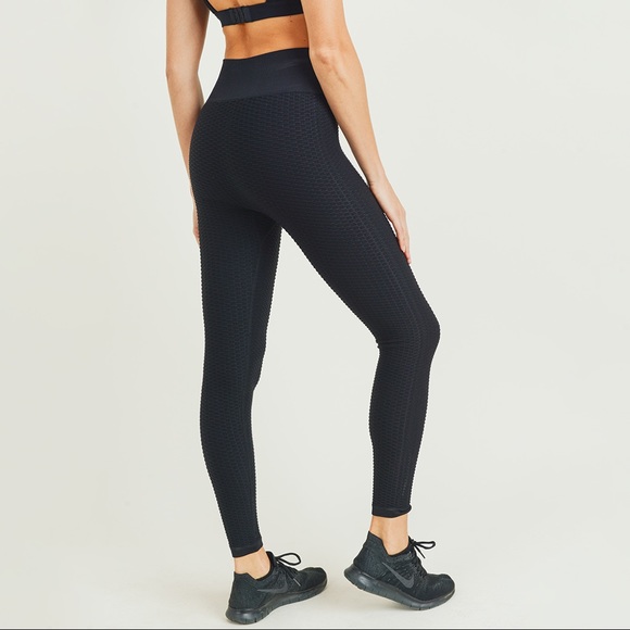 NWT💝Jacquard & Ribbed Seamless Bra & Leggings Set - Picture 5 of 8